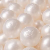 KiddyMoon 200-6Cm Balles Colorées Plastique Pour Piscine Enfant Bébé Fabriqué En EU, Perle