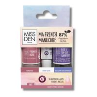 Kit French Manucure - Miss Den - Une French Manucure de Pro à la Maison - Autocollants Guides Inclus