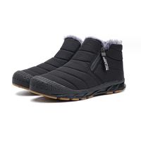 Bottes et boots Barefoot Homme Femme Hiver Bottine de Neige Minimalistes Chaussures d'hiver Chaudes-Noir