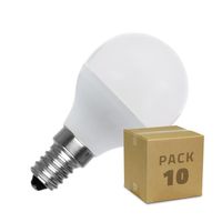 TECHBREY Pack Ampoules LED E14 G45 5W (10 Un) 82xØ45 mm No Flicker Blanc Froid 6000K - 6500K 180º