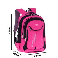 Collège sac à dos sac de camping cartable école primaire enfants garçons et filles 6-12 ans étanche-rose rouge