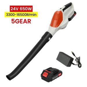 Souffleur De Feuilles Sans Fil 21V 600W – Avec 2 Batteries 4.0Ah Pour Jardin Et Cour