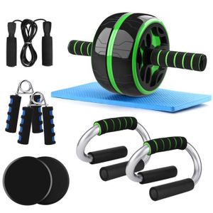 AB Wheel Roller Pro de Fitness et Musculation Kit Complet pour Exercices Gym Entrainement Odoland Appareils de Fitness 5 en 1 Roue Abdominale 4 Bandes r/ésistance