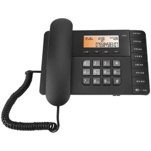 SPC Keops – Téléphone fixe sans fil avec écran lumineux, identification de  l'appelant, 50 contacts, mode ÉCO - Noir - Cdiscount Téléphonie