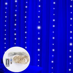 Rideau Détoile De Lumière LED 15x15 Pieds Rideaux De Scène De Couleur Bleu  Blanc Avec Contrôleur Déclairage Rideau De Vision LED Du 417,74 €