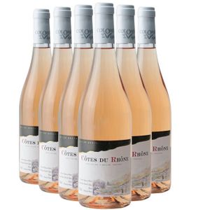 VIN ROSE Côtes du Rhône Terroir Rosé 2022 - Lot de 6x75cl -
