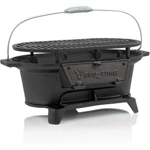 BARBECUE Barbecues BBQ-Toro - Barbecue en fonte avec grille de cuisson - 50 x 25 x 23 cm - Grill de camping au charbon de bois st 3521