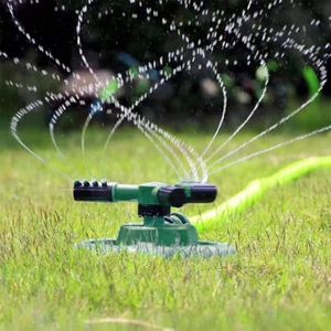 LINSINCH Arroseur Oscillant Comfort Grande Surface Arroseur De Pelouse Automatiques deau De Jardin Rotation DIrrigation De Pelouse 360​​° Minuterie Automatique Robinet Cuisine Douchette 
