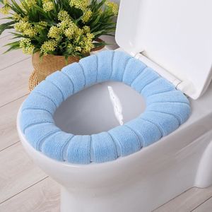 Siège de toilette lavable en tricot universel 5 pièces, couverture