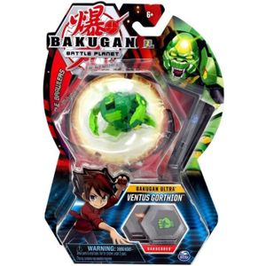 FIGURINE - PERSONNAGE Figurine Deluxe Bakugan Ultra Battle Planet Ventus Gorthion avec Carte - Boule Verte