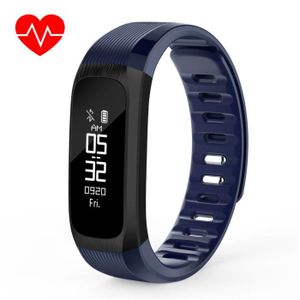 BRACELET D'ACTIVITÉ Bluetooth Smart Bracelet Montre Fitness Dormir Tracker podomètre Pr Android IOS Bleu foncé