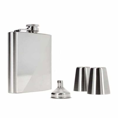 Flasque à Alcool Inox 200 Ml (7 Oz) - Argenté - Générique - Neuf