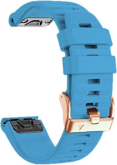 Bracelet Silicone De Rechange 22 Mm Pour Garmin Fenix 6/5, Forerunner 935/945 - QuickFit, Fermoir Métal, Réglable