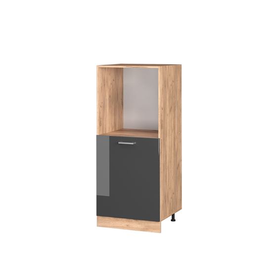 Meuble Pour Four VICCO Fame-Line - 60 Cm, Chêne Force Doré/anthracite, à Monter