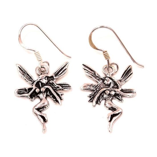 NOUVEAU Magnifique Boucles Fée ELFE en ARGENT neuf