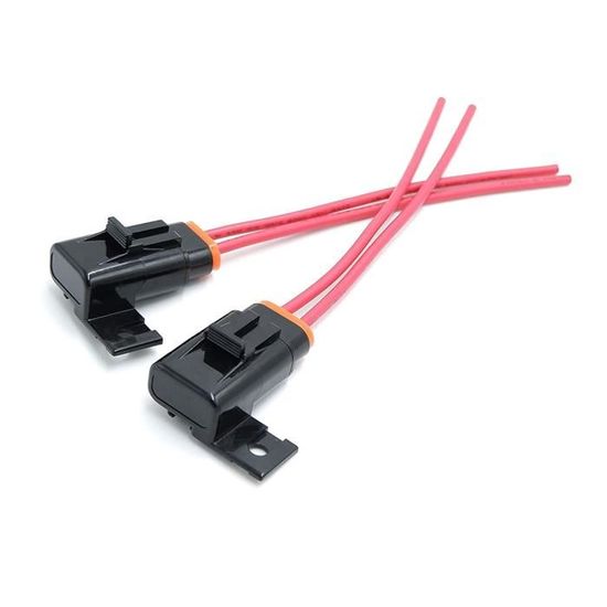 Pack De 5 Porte-fusibles ATO/ATC étanches 30A - Faisceau Câblé 12 AWG - Pour Voiture, Camping-car, Bateau