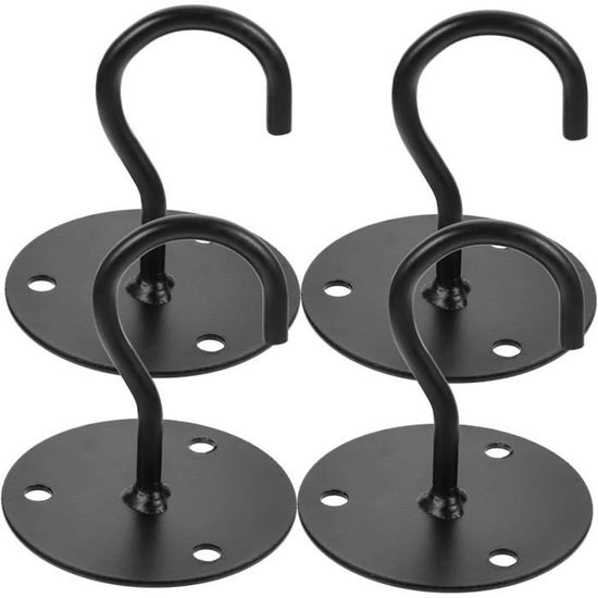 Lot De 5 Cintres Antidérapant, Plastique Noir