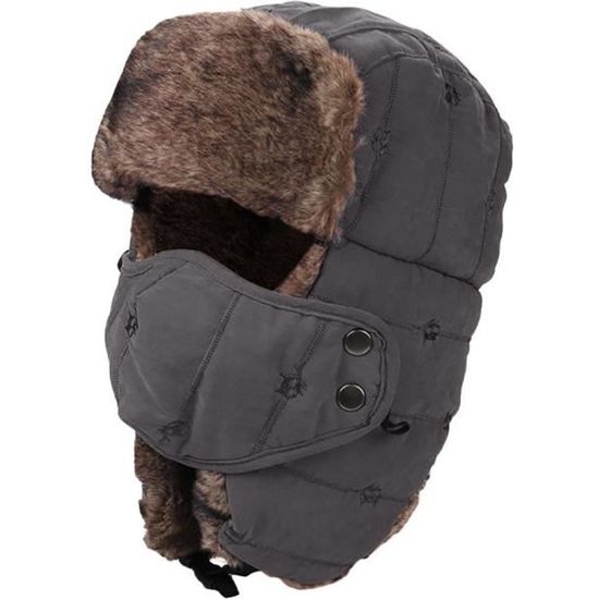 Bxt Chapeau De Trappeur 3 En 1 Pour Homme Avec Doublure En