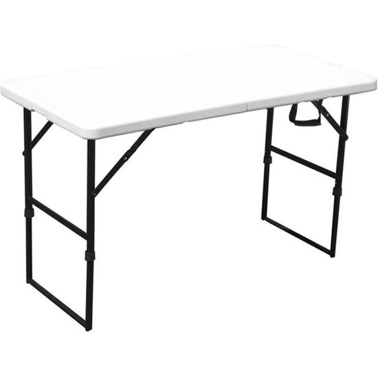 STUDIO@ Table Pliante Transportable, Table en Plastique Robuste，Avec Chaises  *4, POUR JARDIN ET CUISINE-120 * 60 * 55-70cm - Cdiscount Jardin
