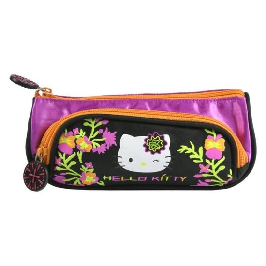 Agenda Scolaire Hello Kitty 2025-2026 - Format 20x15 Cm Avec Crayon, Stylo Multicolore Et Porte-clés Pailleté