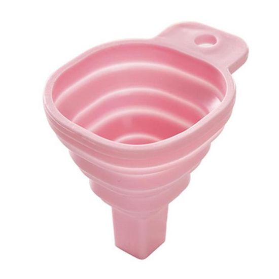 4 Entonnoirs Silicone Pliables VidaXL - Entonnoirs Télescopiques Pour Liquides Et Poudres