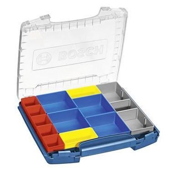 Mobilité Bosch Professional Coffret de transport i-Boxx 53, avec 12 casiers colorés - 1600A001S7