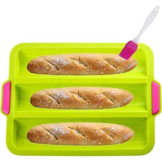 Moule à Pain Silicone Antiadhésif Sans BPA 28 X 12 X 6,5 Cm – Parfait Pour Pain Maison, Cake, Lasagnes & Brownies