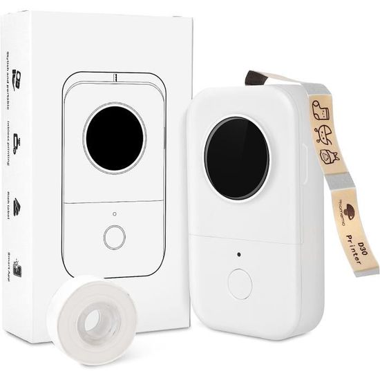 Phomemo Imprimante d'étiquettes D30, imprimante Thermique Portable sans
