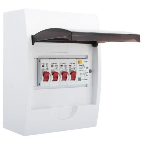 YOSOO Boîte à fusibles à 3 voies Fuse Box, 230/400V 63A 30mA RCD+3MCB — free download