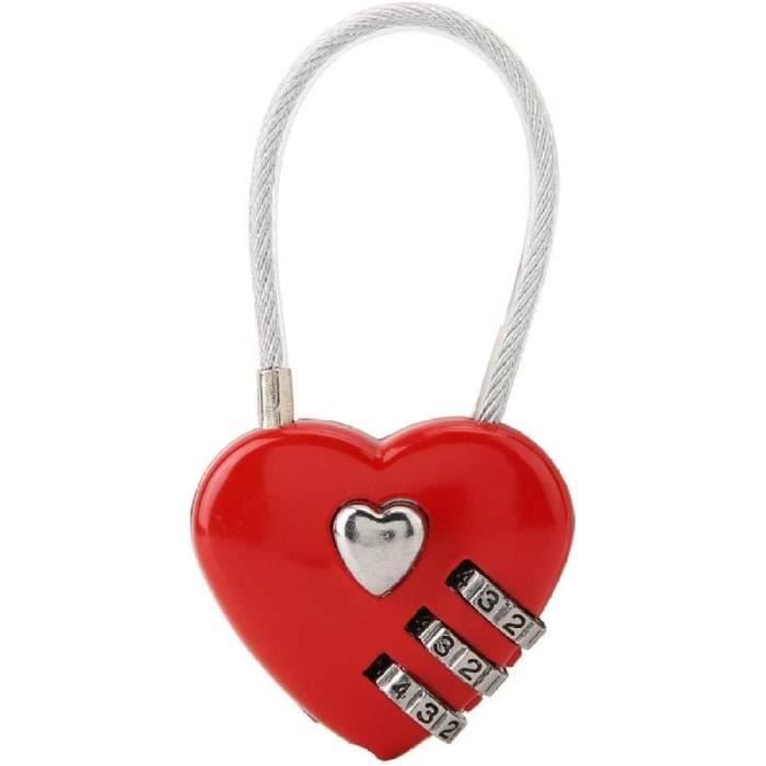 Cryptex 6 Lettres – Boîte à Code Romantique – Mot De Passe ILOVEU – Métal – Cadeau Surprise Pour Bague, Bijoux, Poèmes