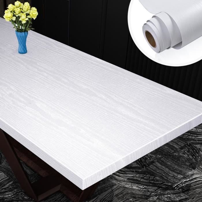 Papier Peint Adhésif Grain Bois 61x500cm - PVC Imperméable - Pour Meubles Et Murs