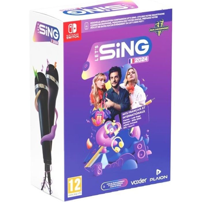 Let's Sing 2024 Jeu Nintendo Switch Avec 2 micros Cdiscount Jeux