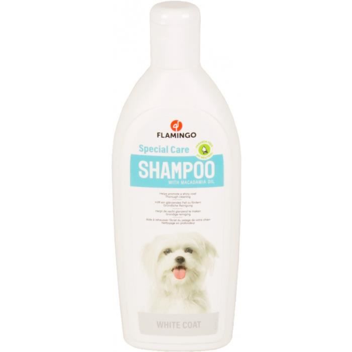 Shampoing spécial pelage blanc . pour chien. flacon de 300 ml.-Flamingo Pet Products 14,000000