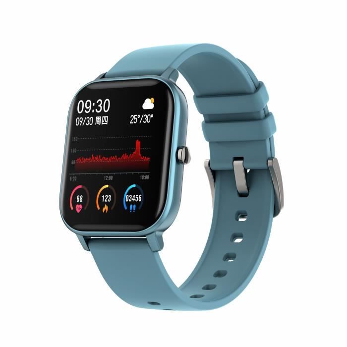 Montre Connectée intelligente P8 Smartwatch Écran Tactile Fitness Tracker Cardio-Oxygène Sanguin-Podomètre -FR