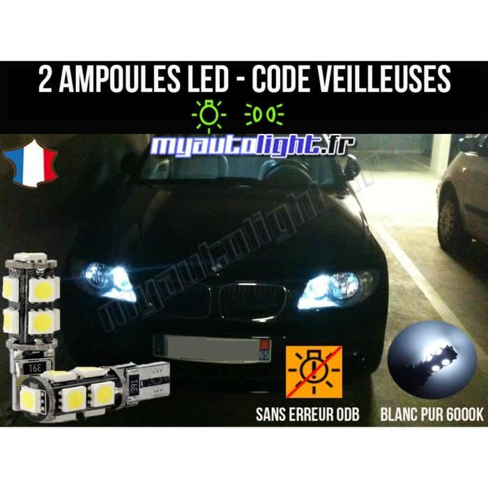 Pack veilleuses à led blanc xenon pour BMW serie 1