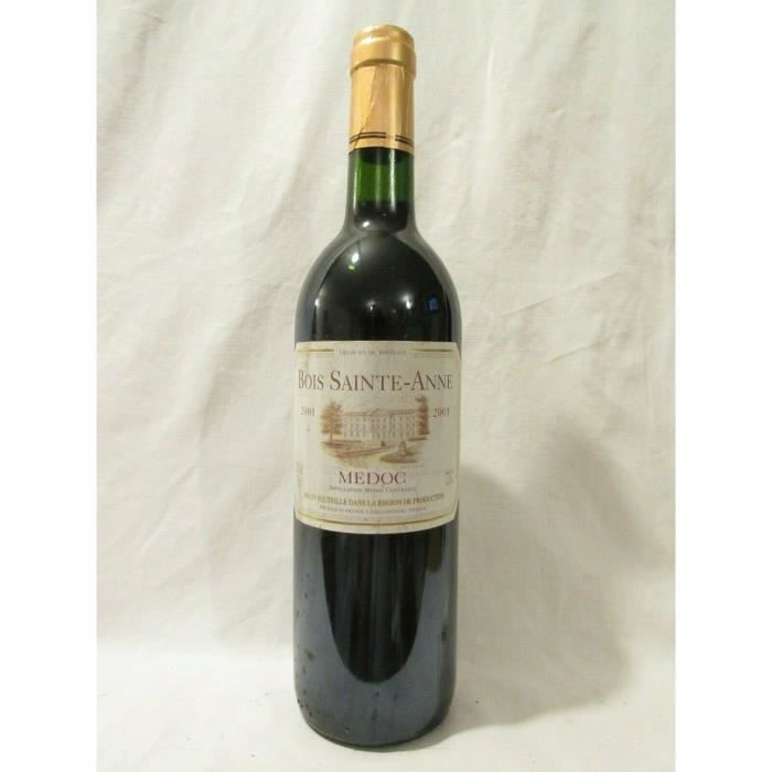médoc bois sainte-anne rouge 2001 - bordeaux france