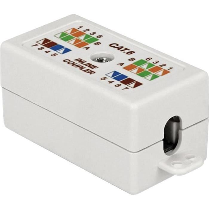 Boîtier de connexion Adapté pour: CAT 6 Delock 86167