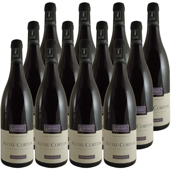 VIN ROUGE Aloxe-Corton Vieilles Vignes Rouge 2018 - Domaine Cauvard - Vin AOC Rouge de Bourgogne - Lot de 12x75cl - Cépag150