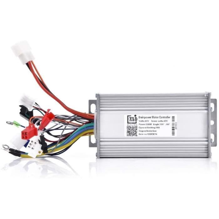 DeWin Contrôleur Trottinette - Trottinette Electrique 500W Contrôleur d'onde sinusoïdale de Moteur sans Brosse de 48V 500W pour 174