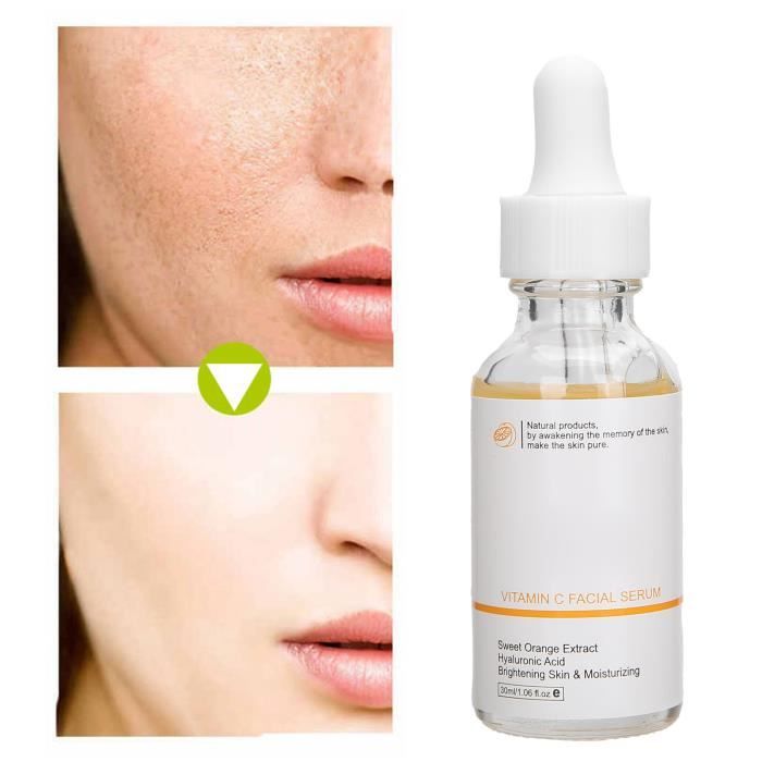 PAR-Sérum blanchissant à la vitamine C Sérum éclaircissant éclaircissant pour le visage à la vitamine C Solution sérum