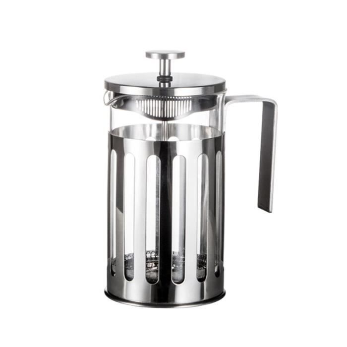 Tasse à café,quipement repas,Carafe à café en verre,carafe en acier inoxydable,filtre moulu - Type 600ml
