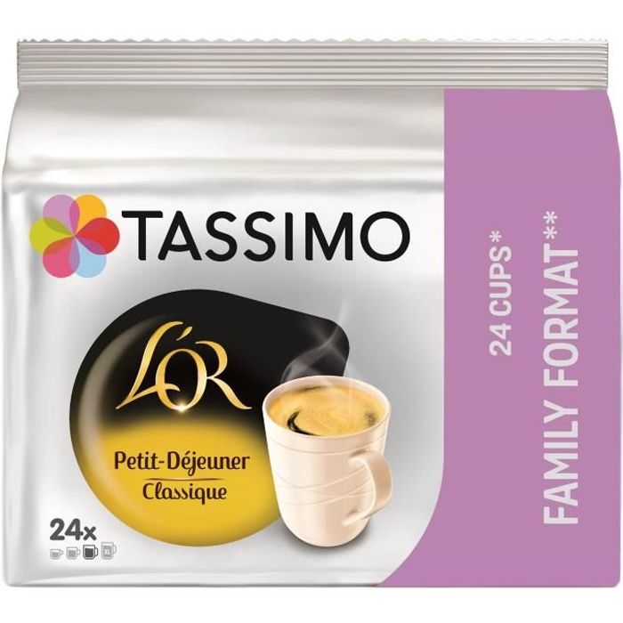 Tassimo L'Or Petit déj Classic café en dosettes x24 -199g