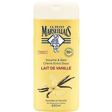 LE PETIT MARSEILLAIS Gel douche/Bain Extra Doux Lait de Vanille - 650 ml