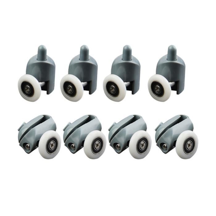 12 pièces roues de porte de douche boîtier coulissant remplacement roue simple poulies pour armoire de de fenêtre ROLLER IN LINE