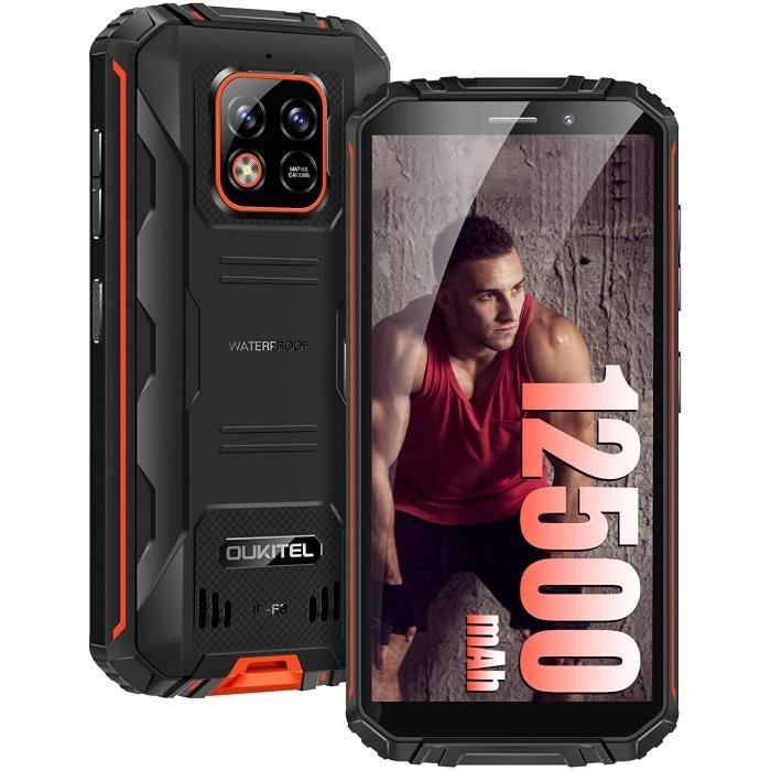 OUKITEL WP18 Smartphone Batterie 12500mAh IP68 Etanche 5.93\