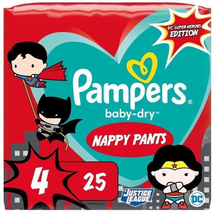 PAMPERS Baby-Dry Pants Taille 4 - 25 Couches-culottes