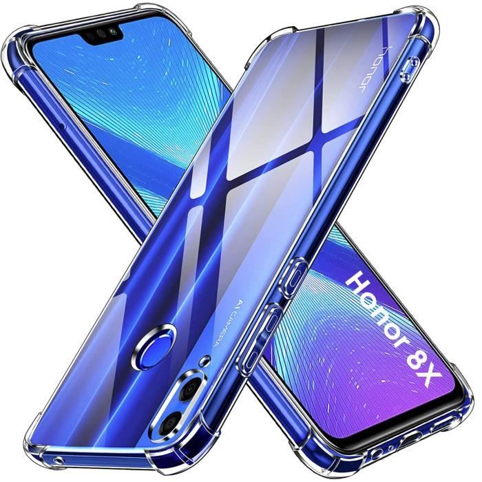 Coque pour HONOR 8X - Antichoc Protection TPU Souple Transparent Phonillico®