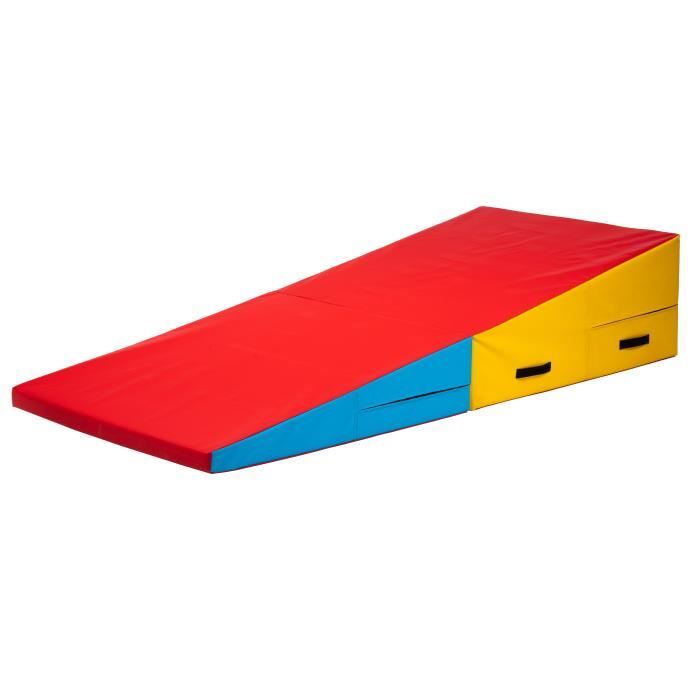 PRISP Tapis de Gymnastique Incliné - Matelas de Gym en Inclinaison pour Enfants - 180 x 76 x 36 cm