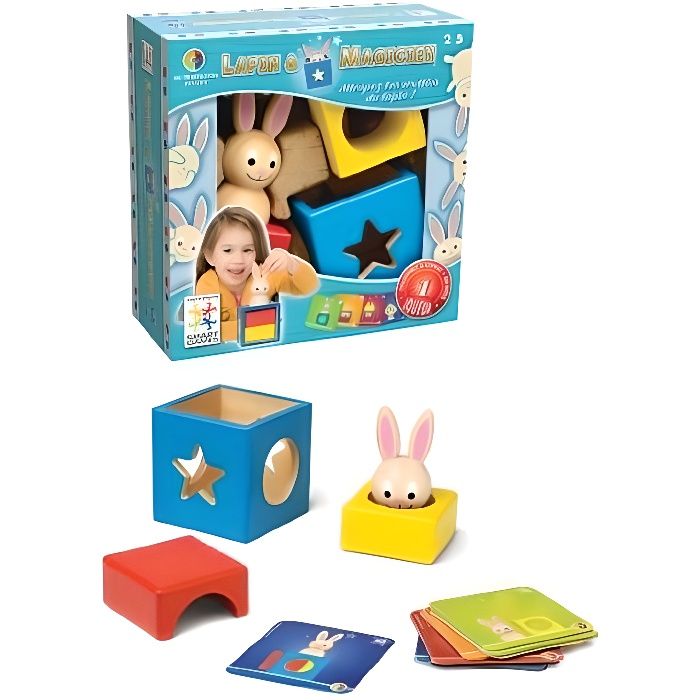 SMARTGAMES - SG 017 FR - PUZZLE 3D - LAPIN ET M…