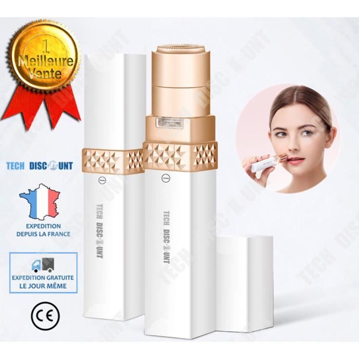 TD® Mini épilateur tondeuse femmes design à la mode électrique appareil d'épilation raseur poils pour visage corps lèvre aisselles